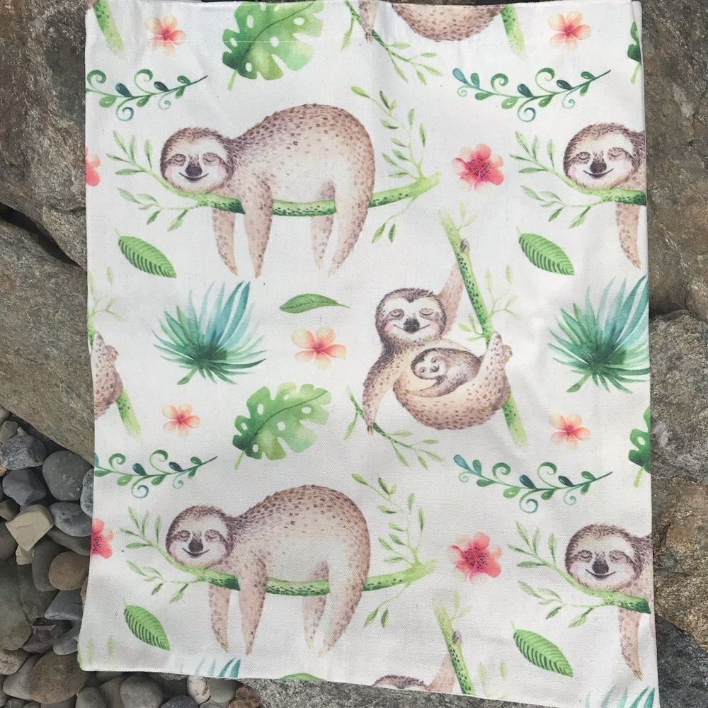 Sloth Canvas Tote‎ - Picture 2 of 7